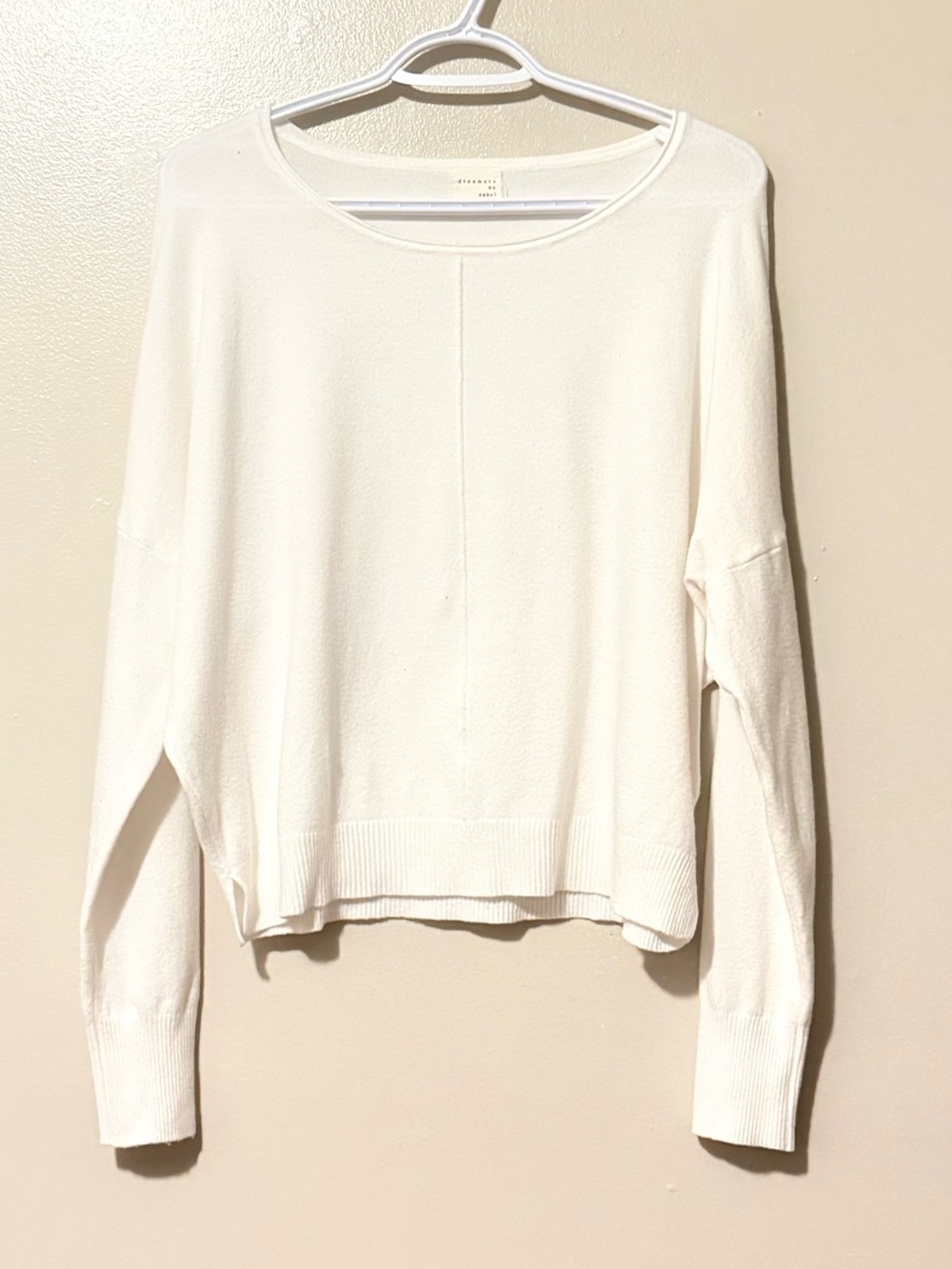 Dreamers by debut White Crewneck Sweater